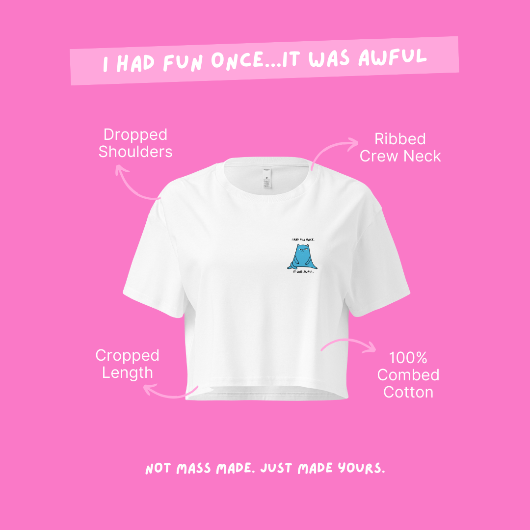 I Had Fun Once Crop Top
